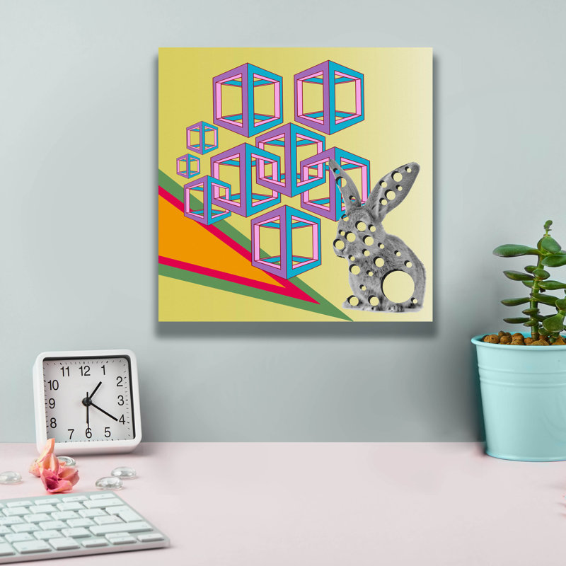 «Sureal Rabbit» par Mark Ashkenazi, H 12 po x l 12 po x P 0,75 po