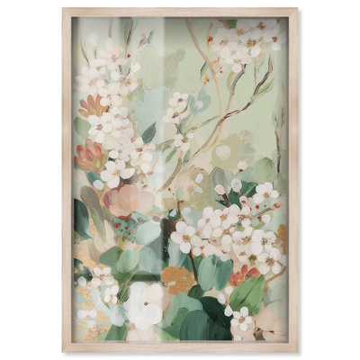 «Jade Blossom I Shadowbox Print» par Art Remedy