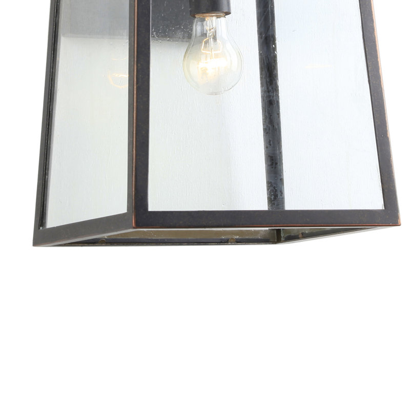 Lanterne murale d’extérieur Ohlone, H 10,75 po x l 6 po x P 7 po, Bronze huilé