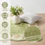 Floral Scalloped Area Rug , Vintage Green Rugs for Living Room-1113601523