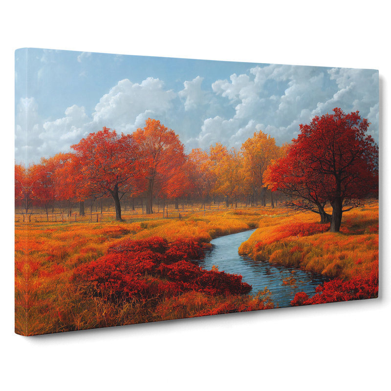 Pure Autumn Forest - Wrapped Canvas, 50cm H x 76cm W x 3cm D