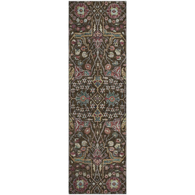 Premium Machine Washable Ducote AMF1132 Global Rug