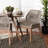 19.25'' H Upholstered Mahogany Side Chair