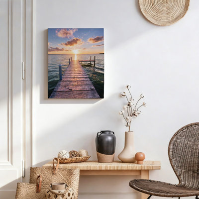Décoration murale orange sur toile 20 x 16 pouces