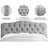 Linen Upholstered Headboard-Modern-Adjustable Height-Button Tufting-1690744529-1690744543