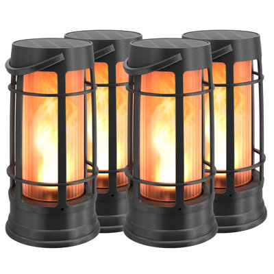 Fox Flame Solar Dock Lantern - Pack of 4