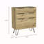 Commode Kirsage à 3 tiroirs, chêne clair