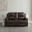 Fauteuil inclinable manuel moderne en cuir végétalien 68 po avec accoudoirs et dossier confortables-1483871884