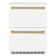 ZLINE Autograph Edition 24 In. Touchstone Refrigerator Drawer in Black Matte and Gold