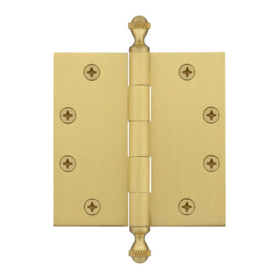 4.5'' x 4.5'' Brass Butt Bearing Hinge