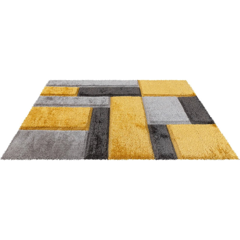 Zonic Ochre Rug, Rectangle 120 x 170 cm