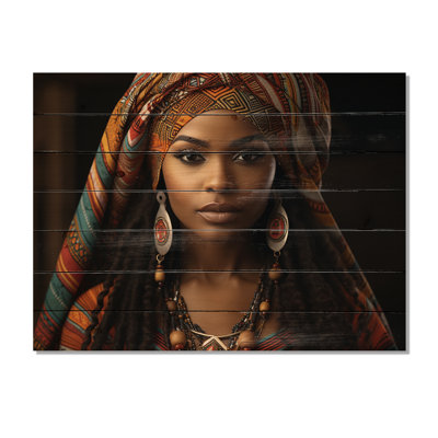 Emahiya tribal africain sur impression sur bois