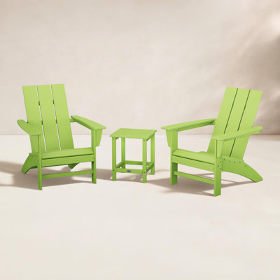 POLYWOOD® Modern Adirondack 2-Person Patio Seating Group