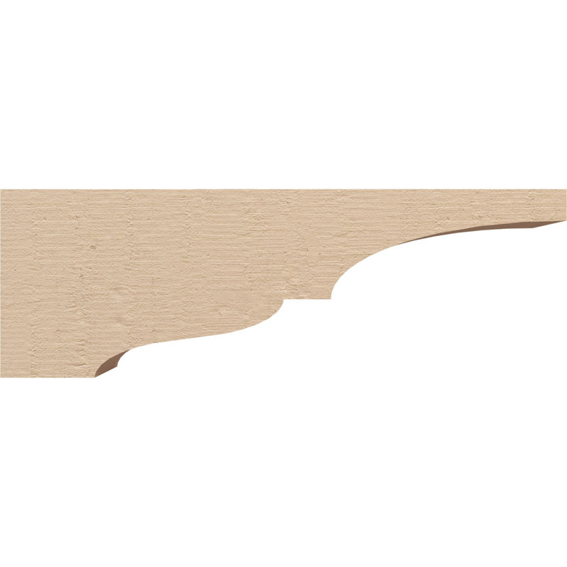 Bois de cèdre brut Asheboro, grain de bois TimberThane Corbel, apprêté brun clair, H 8 po x l 4 po x P 24 po