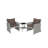 Sharyn 2 - Person Patio Conversation Set with Cushions-1114689690