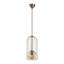Lustre moderne moderne, hauteur réglable 23,6 - 54,7 pouces | Corps en métal, capuchon 15 x 15 cm | Douille E27, 40 W maximum | Conception élégante pour la salle à manger, le salon et le vestibule, parfaite pour les espaces contemporains-1946153938
