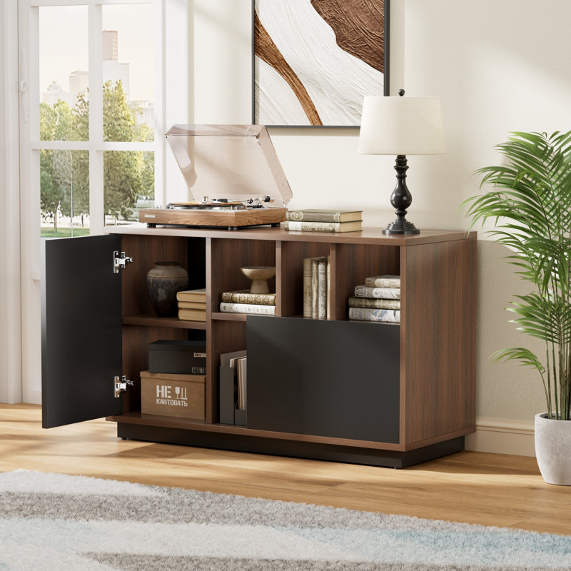 Armoire de rangement moderne avec tiroir, tablettes réglables et rangement ouvert pour bureau à domicile de 39 po de largeur Crain
