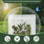 Greenhouse 172x70x200cm, Foil Greenhouse Winterproof, Foil Tunnel For Growing Tomatoes, Tomato House With Door And 2 Windows, Made Of Steel Tube Pe, White-149751104