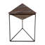 Table d'appoint pyramidale en marbre et en fer de l 16,5 po Mordechi