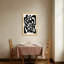 Abstrait abstrait motif géométrique noir et blanc-145948158