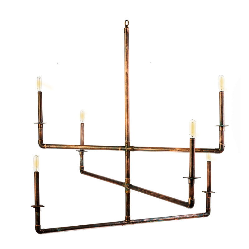 3 Tier Pipe Works Chandelier