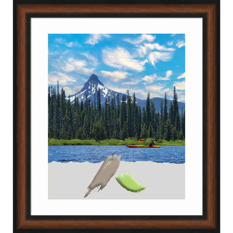 Matisse Brown Picture Frame with Mat, 20" x 16"