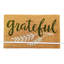 Tapis de porte en fibre de coco avec inscription « Grateful Script » - 45,7 x 76,2 cm (18 x 30 po) - Dos en caoutchouc