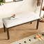 Banc de 38 po Mid-Century Modern
