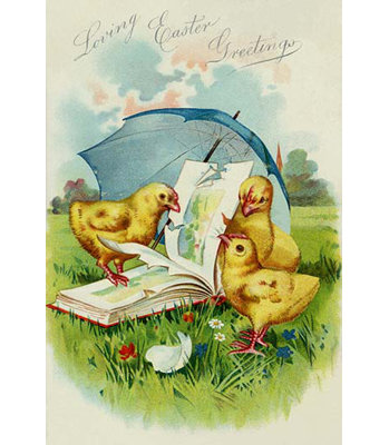 « amour pâques greetings », impression