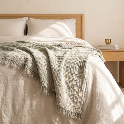Cotton Gauze Throw Blanket