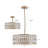 Crystal Drum Chandelier (Gold)