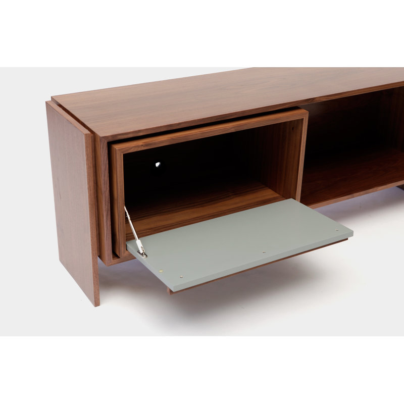 Low Units 58'' Media Console, Battleship Gray