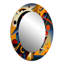 Slessor multicolore géométrique orange formes IV - miroir géométrique unique, grand miroir mural moderne, art imprimé en métal-2025667242-2025667241