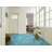 Teal Blue 3D Funky Effect Anti Slip Vinyl Flooring For LivingRoom, Kitchen, 2.5mm Thick Vinyl Sheet 200cm X 300cm
