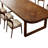 Modern Rustic Solid Wood Rectangular Dining Table Set-1407031223-1407031220