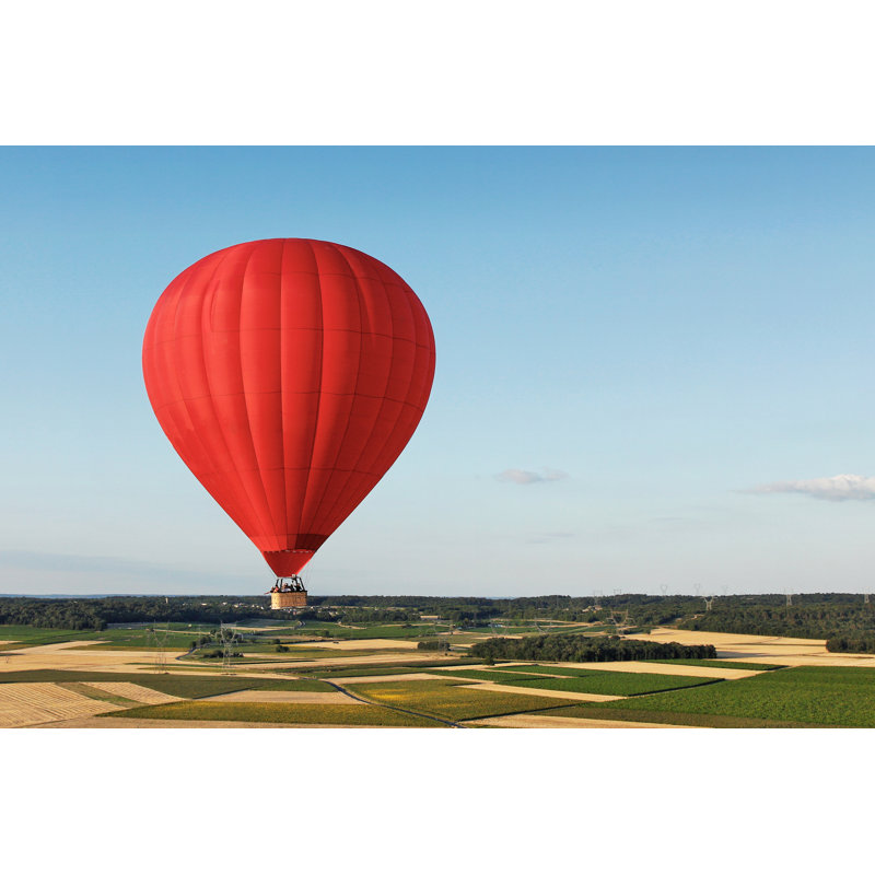 Hot Air Balloon In Saumur by Philippe DEVANNE - Wrapped Canvas Print, 30cm H x 46cm W