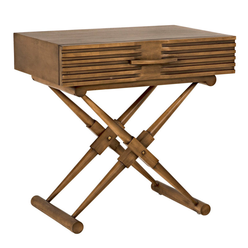 Zanta End Table, Saddle Brown