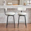 Ensemble de 2 tabourets de bar pivotants modernes, tables non comprises-905610275