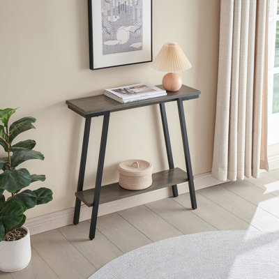 Brisher Empiria Mixed Metal and Solid + Manufactured Wood Hall Console