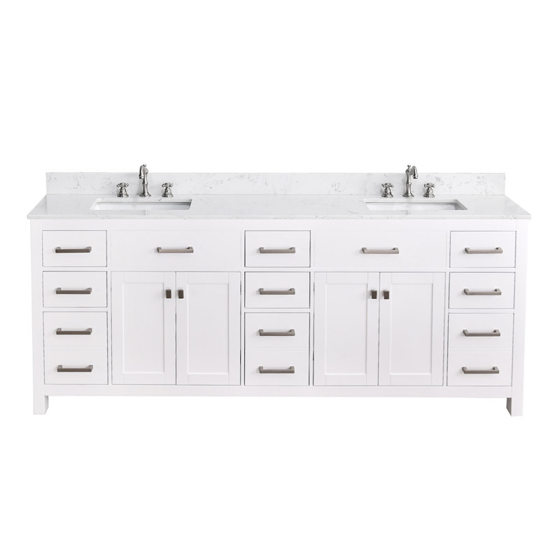 Ensemble de meuble-lavabo double 84 po Gesinus