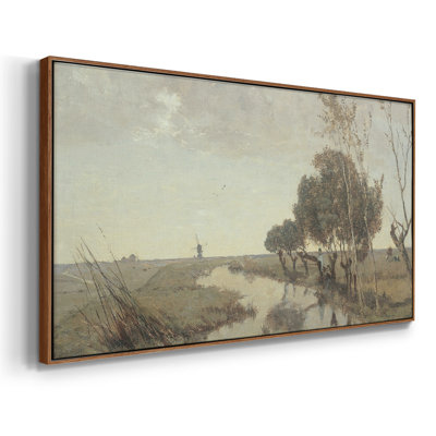 Série paysage -MXLVI- Toile tendue avec châssis encadré - Prêt à être accroché