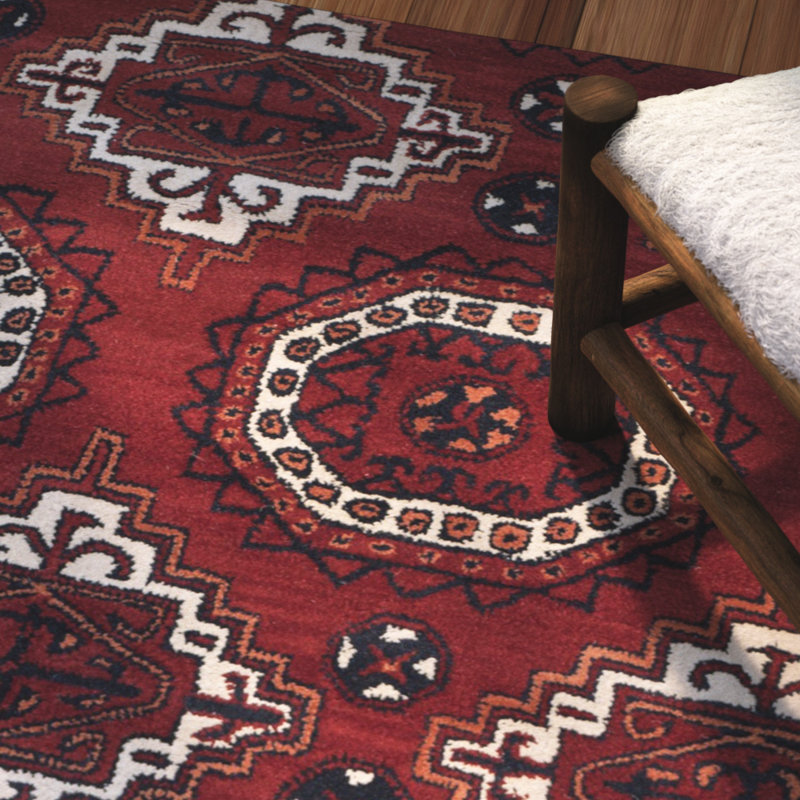 Kouerga Wool Southwestern Rug, Runner 2'3" x 9'