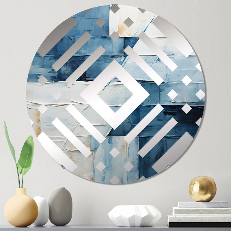 Chenel - Miroir décoratif diamant, 23,6 po x 23,6 po