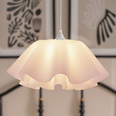 114cm H Acrylic Novelty Pendant Shade in White