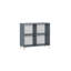 Mowgli Sliding Door Wardrobe, 2 Shelves and Shelf Cross 3-Piece Set-985388704
