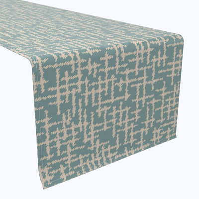 Table Runner, 100% Cotton, 16X108", Abstract Sketch