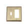 Deco 2-Gang Toggle Light Switch / Rocker Combination Wall Plate