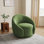Fauteuil demi-tonneau pivotant rembourré Aunna