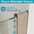 34"-36" W x 72" H Pivot Swing Semi-Frameless Shower Door in Chrome with 1/4" Tempered Glass-134021880-134021883