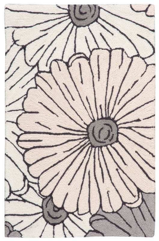 Asiha Floral Indoor Rug, Rectangle 5' x 7'6"